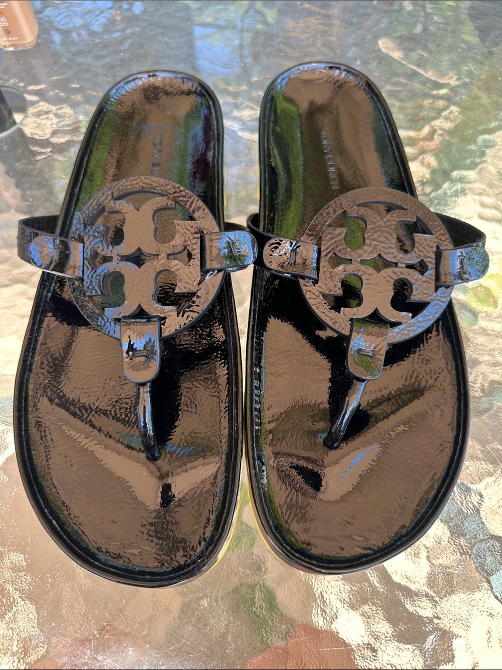 Tory Burch Sandals Miller Cloud Lug Leather New no tag